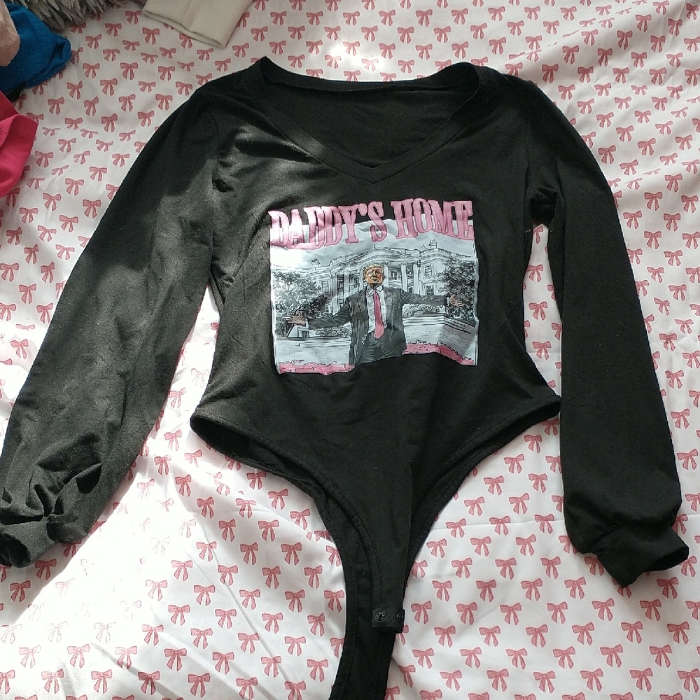 Black and Pink Bodysuit